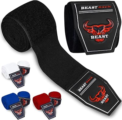 BEAST RAGE Boxing Hand Wraps 4.5 M Muay Thai Wrist Support Inner Gloves