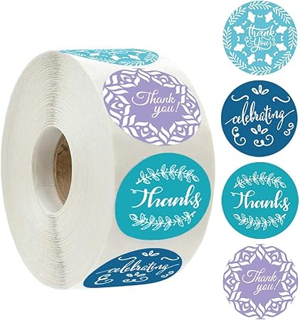 Amazon メッセージシール Yipinwlkj ギフトシール 直径2 5cm 1ロール 500枚セット 丸 円型 お世話になりました 感謝の日 母の日 記念日 職場 結婚式 卒業式 友達 家族 包装に 花柄 かわいい ギフトシール 文房具 オフィス用品