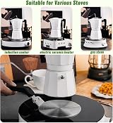 GEMMAHW Induction Hob Converter Plate 13cm for Moka Pot Heat Diffuser view 4
