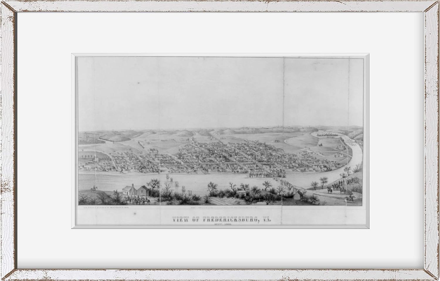 Photographs - INFINITE PHOTOGRAPHS Photo View of Fredericksburg, Va - Nov. 1862