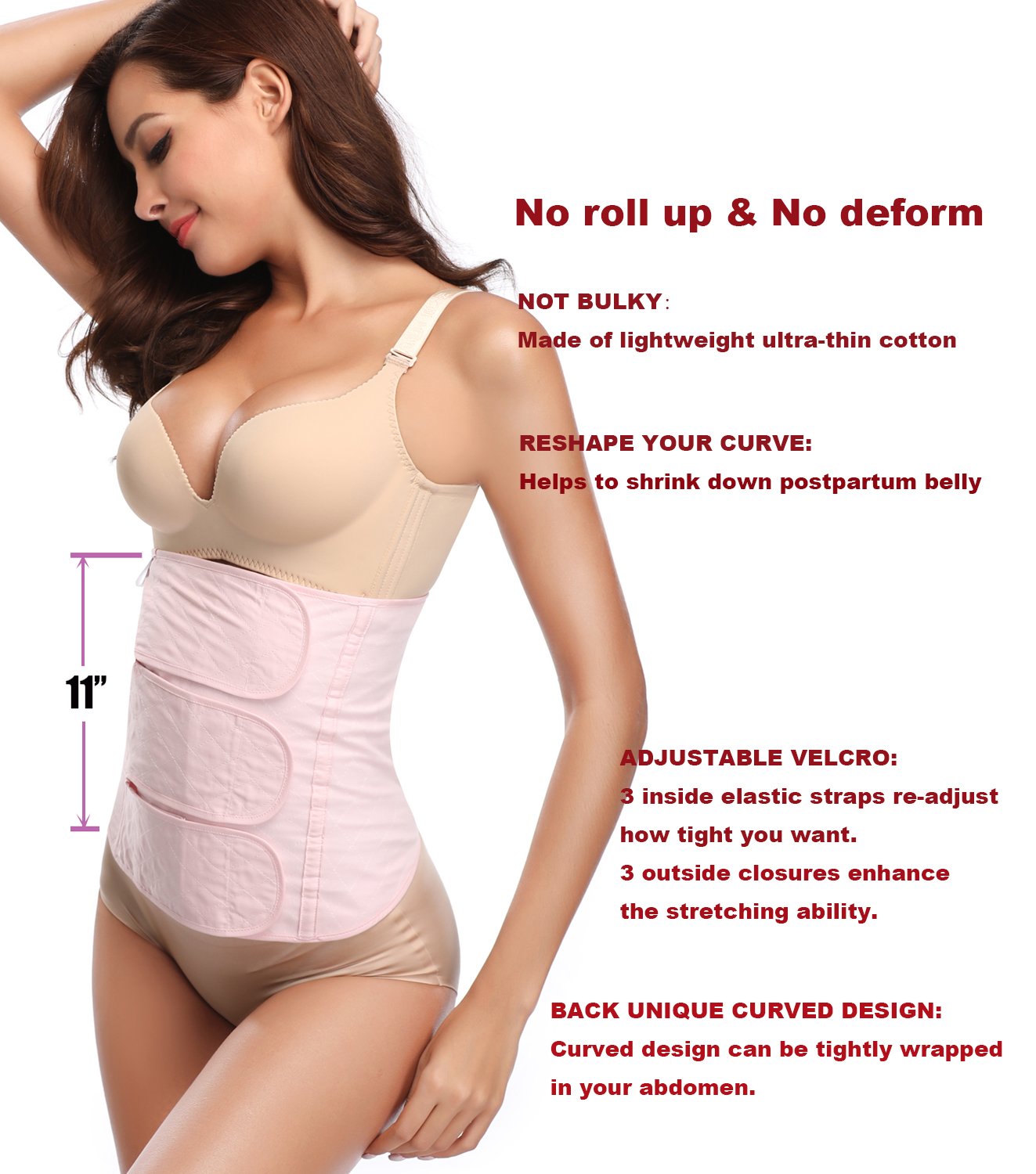 C-Section Recovery Belly Band Postpartum Girdle Belly Wrap C Section Abdominal Binder
