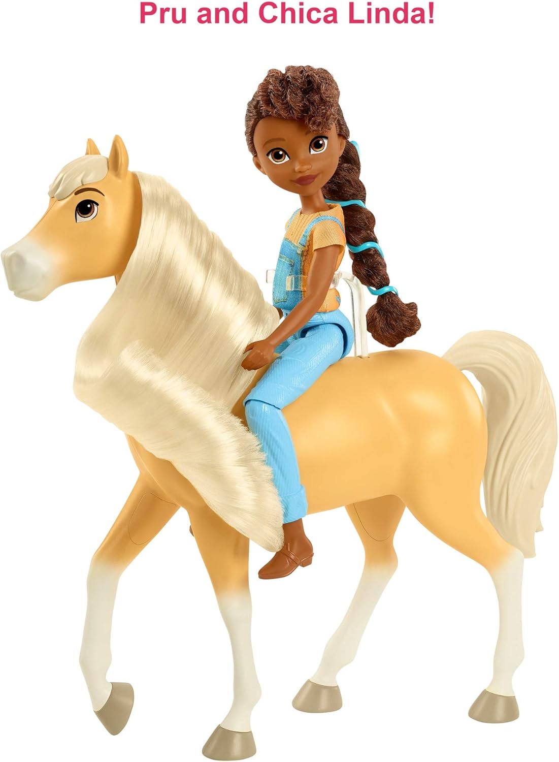 Mattel Spirit Untamed Pru & Chica Linda, Multicolor, 21.21 inches - Image 4