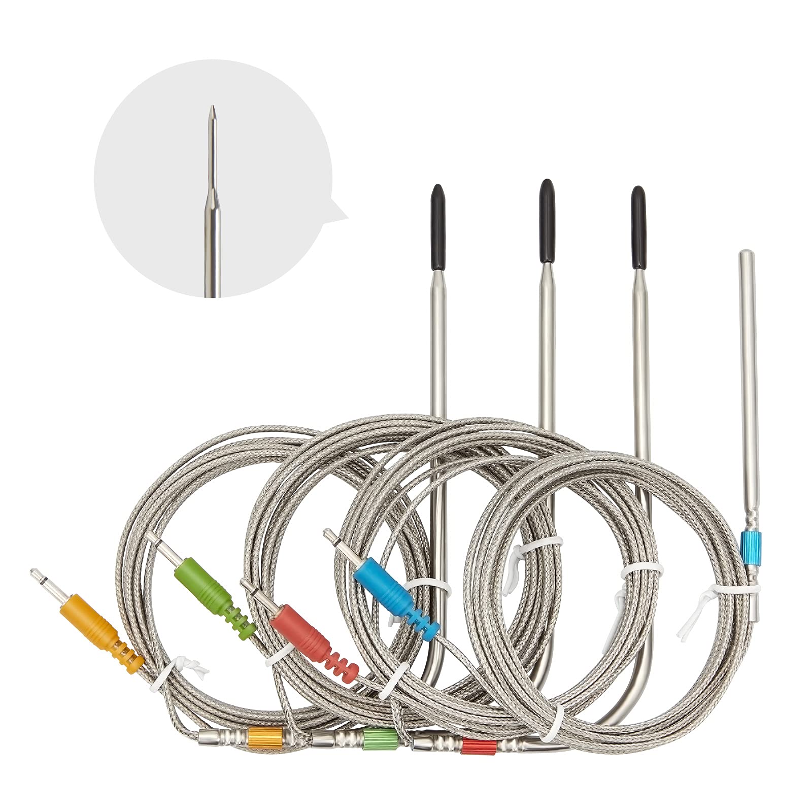 Photo 1 of Inkbird Replacement Colored Probe 4-Pack Kit Only Compatible with IBT-4XS/IBT-6XS Meat Thermometer, Ultra Accurate & Fast Up to 572°F/300°C ?Only for IBT-4XS/IBT-6XS Thermometer?