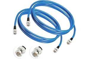 Superbat SDI Cable BNC Cable 3G/6G/12G HD-SDI Cable (Belden 1694A，6ft Supports HD-SDI/3G-SDI/4K/8K Camera SDI Video Cable Precision Video Cable (2Pcs)