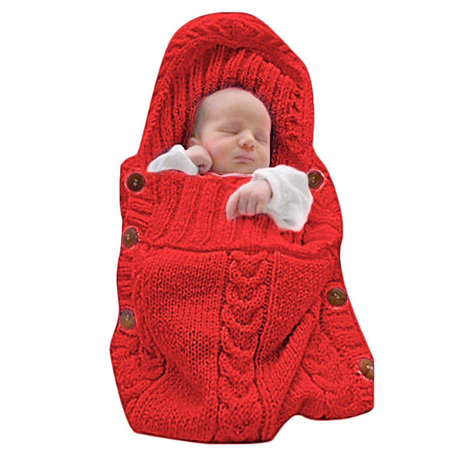 red swaddle blanket