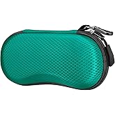 Fintie Sunglasses Case, Hard EVA Shell Shockproof Sport Glasses Case with Metal Carabiner Travel Zipper Eyeglasses Holder
