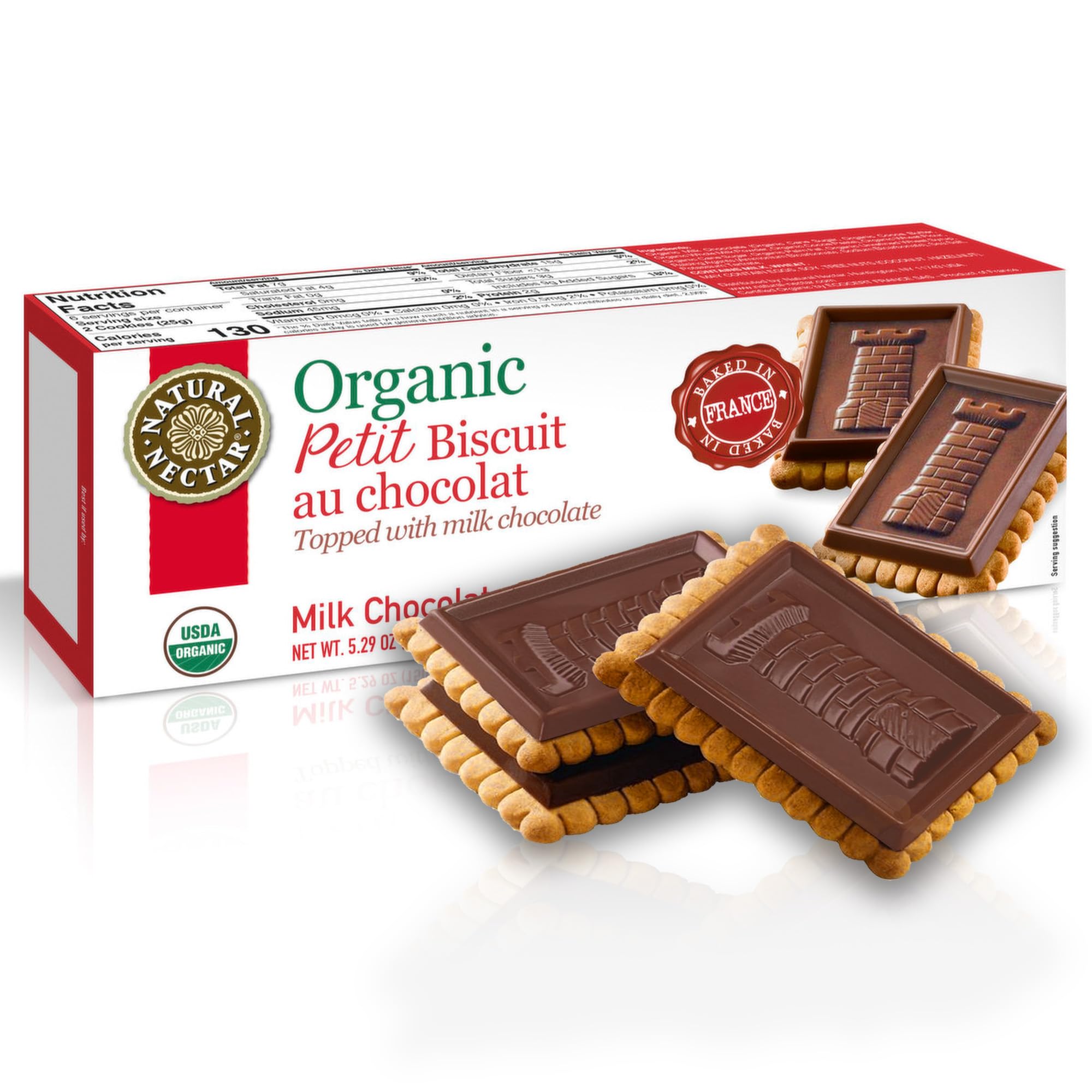 Natural Nectar Organic Milk Chocolate Petit Biscuit