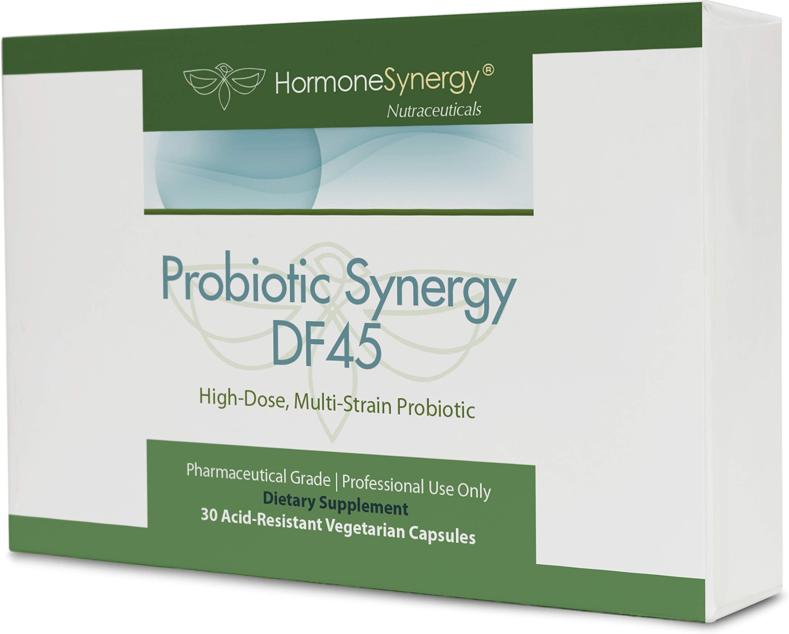 Probiotic Synergy DF 45 ® by Dr. RetzlerRx™ - 45 Billion CFU - High-Potency, Multistrain Probiotic with Lactobacillus acidophilus + Bifidobacterium lactis HN019-30 ea. Acid Resistant Capsules