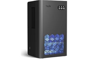 ToLife Dehumidifier for Home 95 OZ Water Tank, 1000 sq.ft Dehumidifiers for Basement Bedroom Bathroom with Auto Shut Off 7 Colors LED Light, Grey