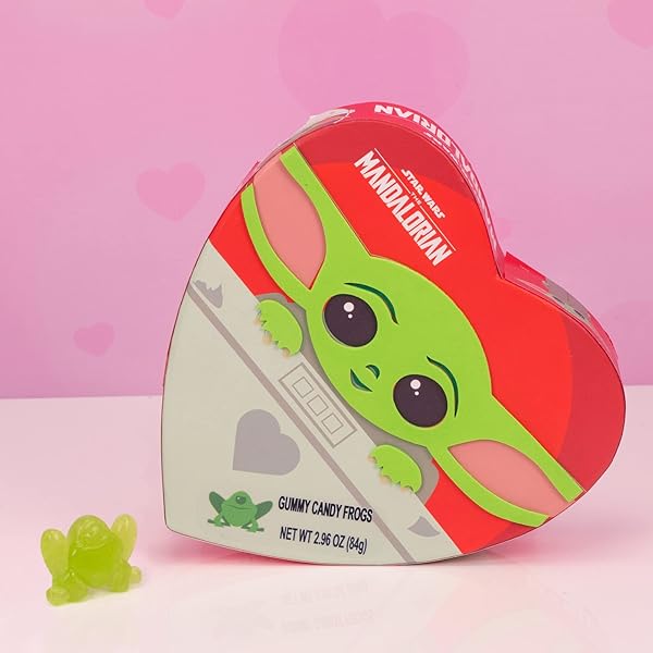 STAR WARS THE MANDALORIAN GROGU GUMMY CANDY, GREEN APPLE FLAVORED GUMMY FROGS, EASTER BASKET STUFFER, FUN CHARACTER CANDY GIFT