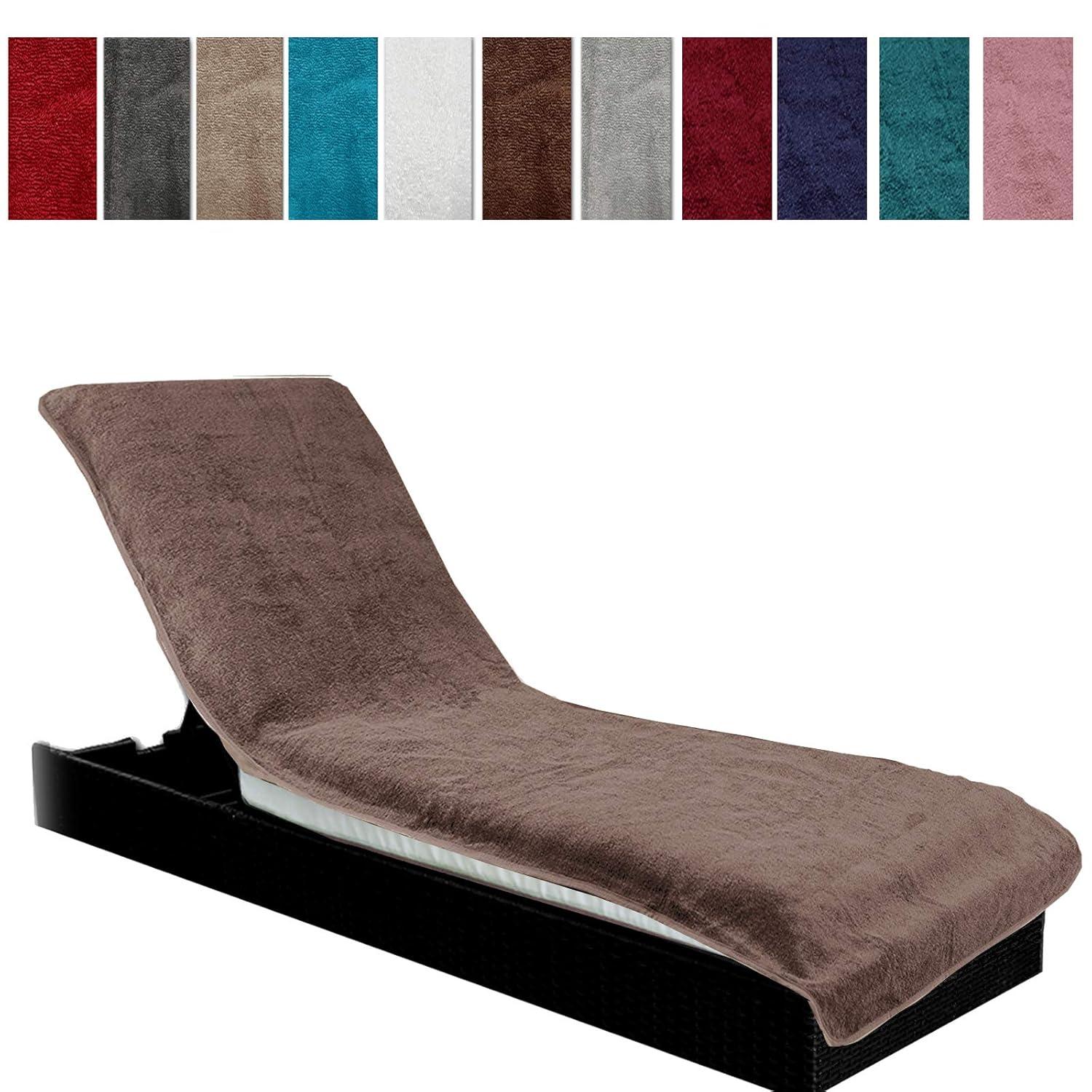 Jemidi Housse de protection en éponge 75 cm x 200 cm pour transat