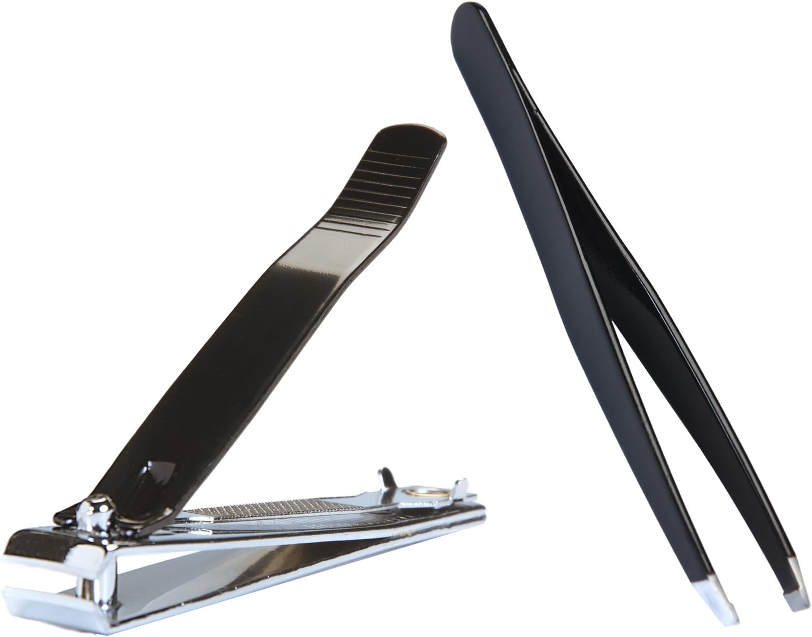 Stiles Tweezer & Nail Clipper Set Black