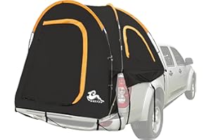 HREFEU Pickup Truck Tent, Portable Waterproof Tent for Camping, Hiking, Fishing - 2 Person, 5.0-5.5 FT Truck Bed, Foldable, Easy Setup