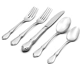 Oneida Flatware Chateau 18/10 Silverware Set for 1, 5-Piece | mirror finish | 18/10 stainless steel | 1 knife, 2 spoons &amp; 2 forks | service for 1 | cutlery set for kitchen &amp; dining