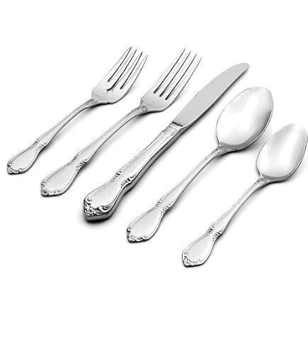 Amazon.com | Oneida Azalea 45-Piece Flatware Set, Service for 8