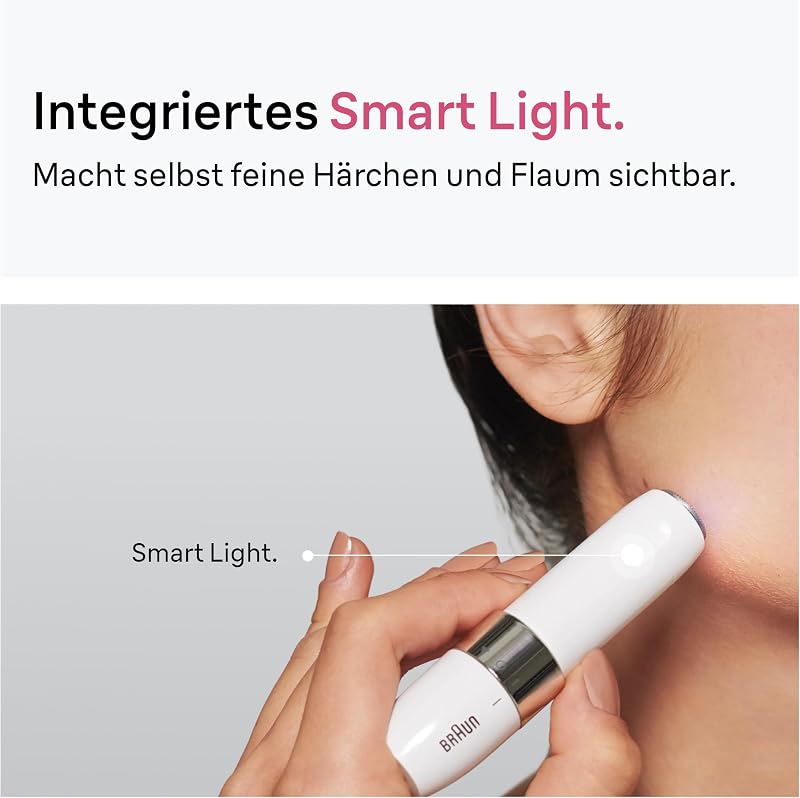Face Mini-Haarentferner Damen, Haarentfernung, FS1005, Weiß