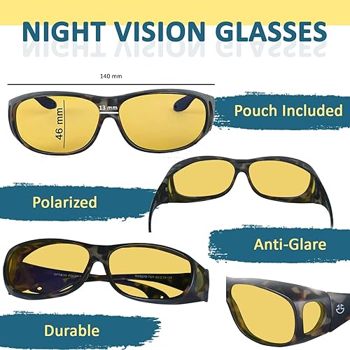 Optix 55 Night Driving Glasses Anti Glare Polarized Yellow