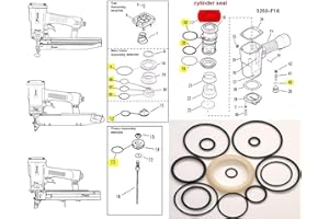 HAKATOP O-Ring Rebuild Kit for Paslode 3250 F16 Finish Nailer With Cylinder Seal 402725