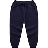 HAXICO Unisex Kids Solid Cotton Elastic Waist Winter Pants Toddler Baby Bottoms Active Sweatpants