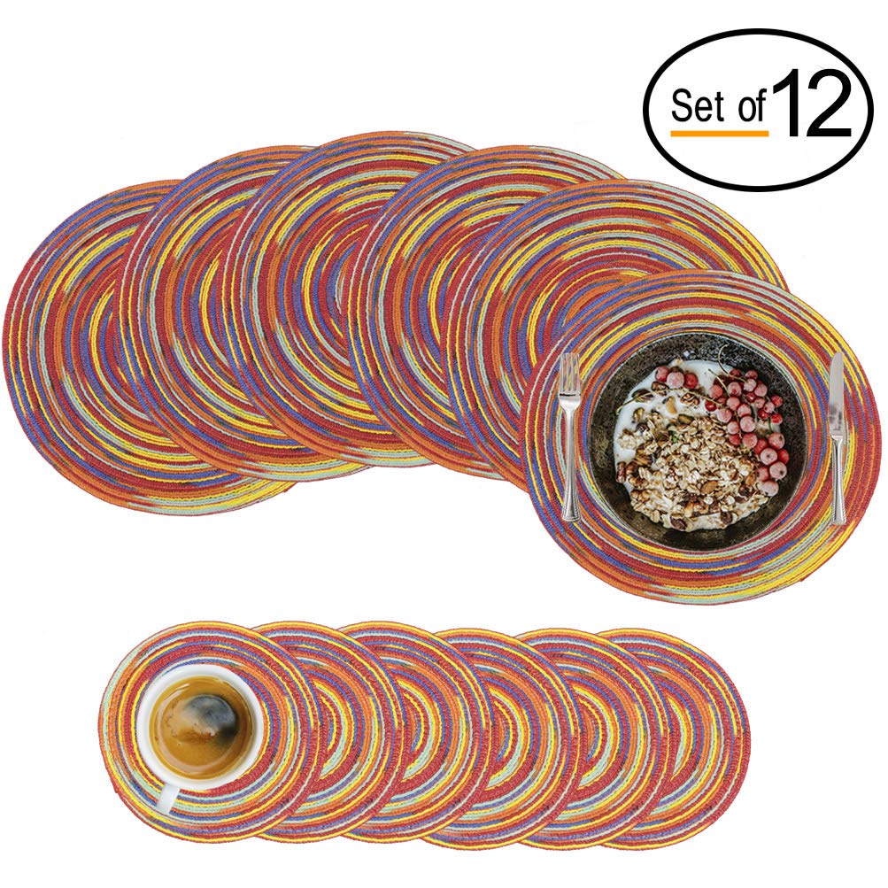 Best Placemats For Dining Table Round Red