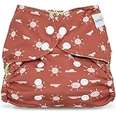 babygoal Baby Cloth Cover for Prefolds,Flats or Fitted Diapers– Adjustable, Reusable, Waterproof Swim Diaper Cover