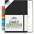 Daily Planner 2025 (5" x 8") - The Ultimate Daily Workflow Planner with Hourly Schedule & Task List to Achieve Your Goals by PRODUCTIVITY STORE (A5, Black)