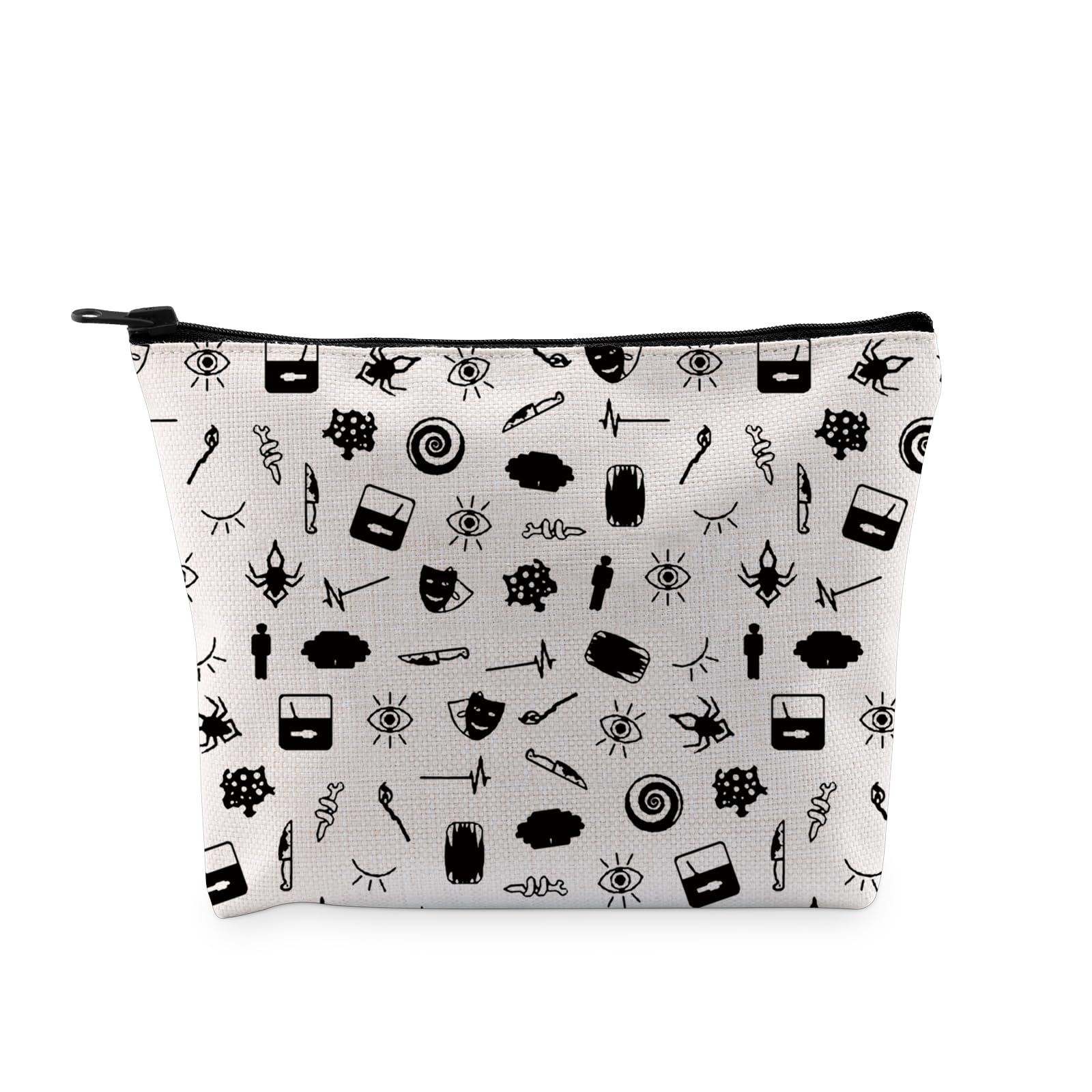 PYOUL Fiction Podcast Inspired Gift The Magnus A Makeup Bag Horror Podcast Fan Cosmetic Bag Fifteen Fears Gift (The Magnus A -B)