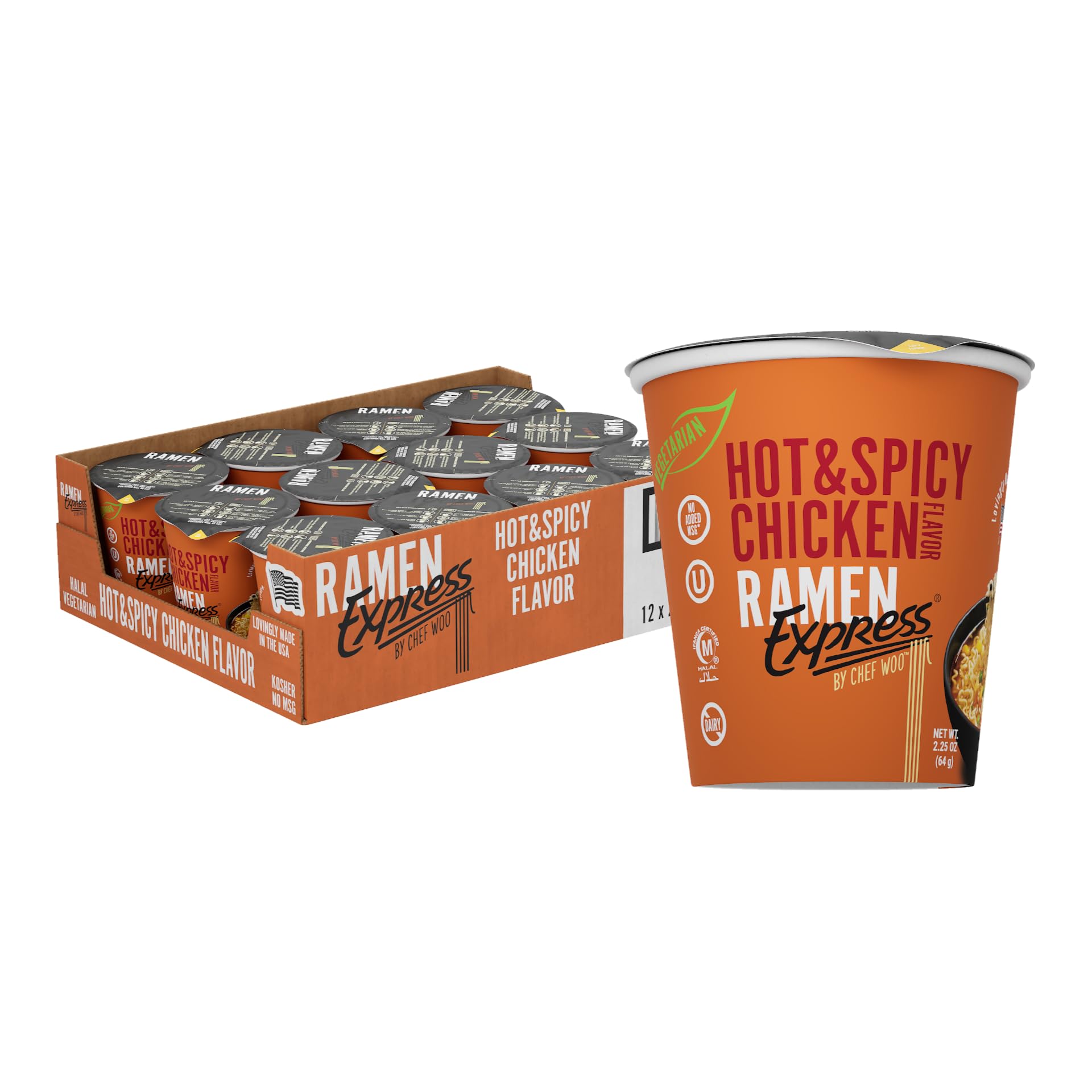 RAMEN EXPRESS Chicken Flavor Ramen Noodle Packs, 3 Oz...
