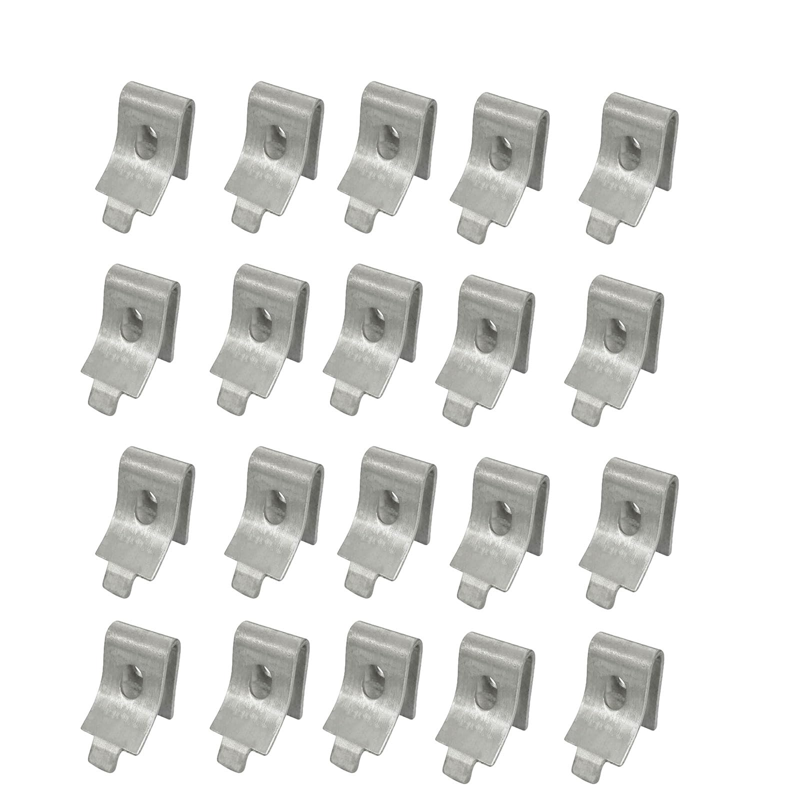 Wmzjnljy 16pcs Adjustable Steel Pilaster Shelf Support Clip or Metal and Wood Shelves for Metal and Wood Shelves(Z15-16)