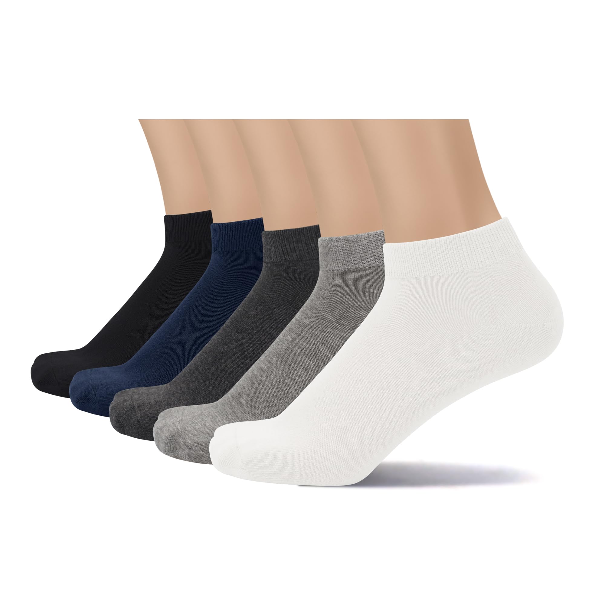 Photo 1 of *INCOMPLETE Set* SERISIMPLE Thin Viscose Bamboo Low Cut Ankle Socks Men Thin Breathable Sock Comfort Cool Softy Sock 5 Paris(US, Alpha, Large, Regular, Regular, Assorted)