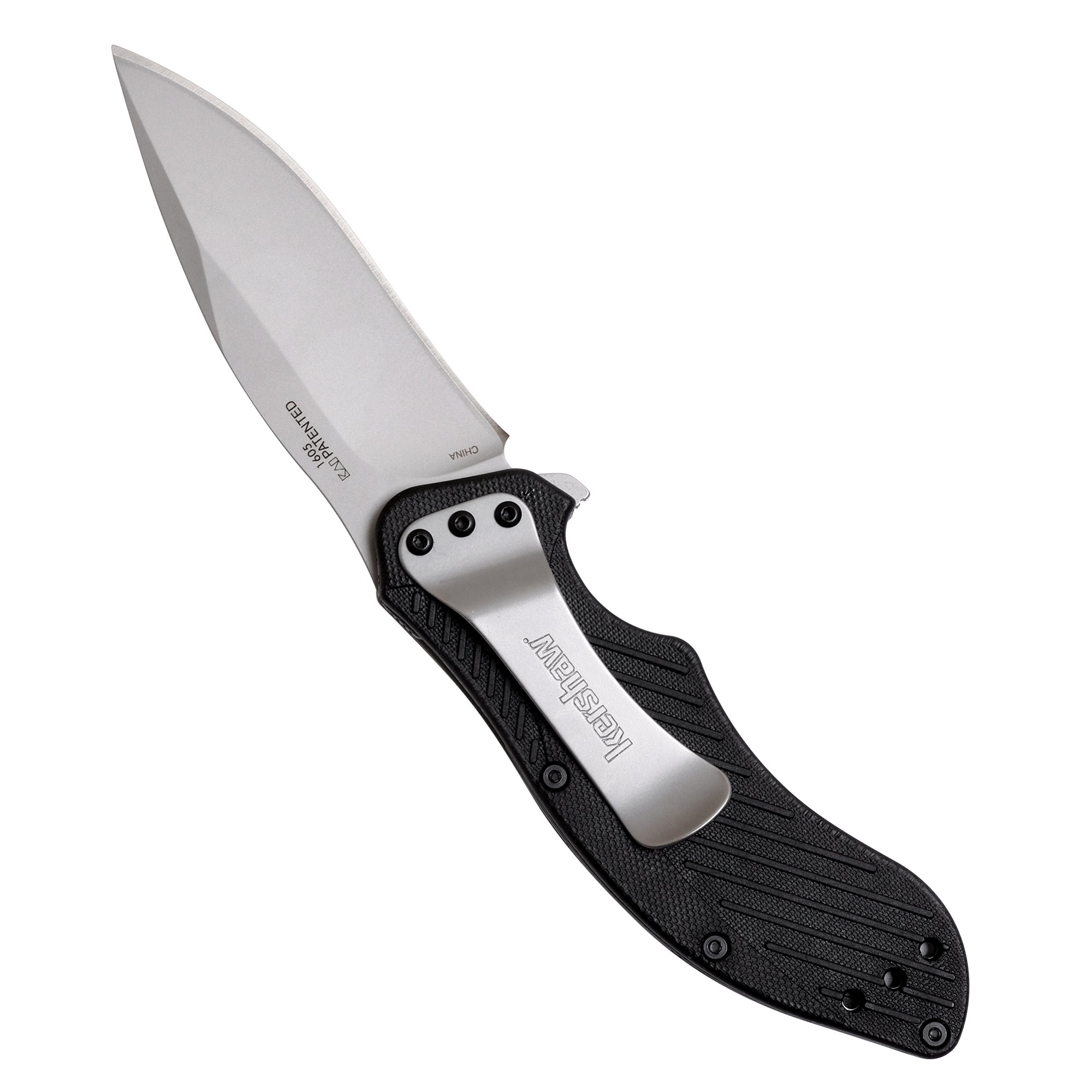 Kershaw Clash Pocket Knife, Black Serrated (1605CKTST); 3.1” Stainless
