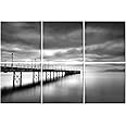Ruonin.X 6 Pack Decorative Art Acoustic wall panels,Better Acoustic Treatment than foam, Premium Sound Absorbing and Soundproof wall panels for Recording studio and home, 72"x48" inch—Seaside Trestle