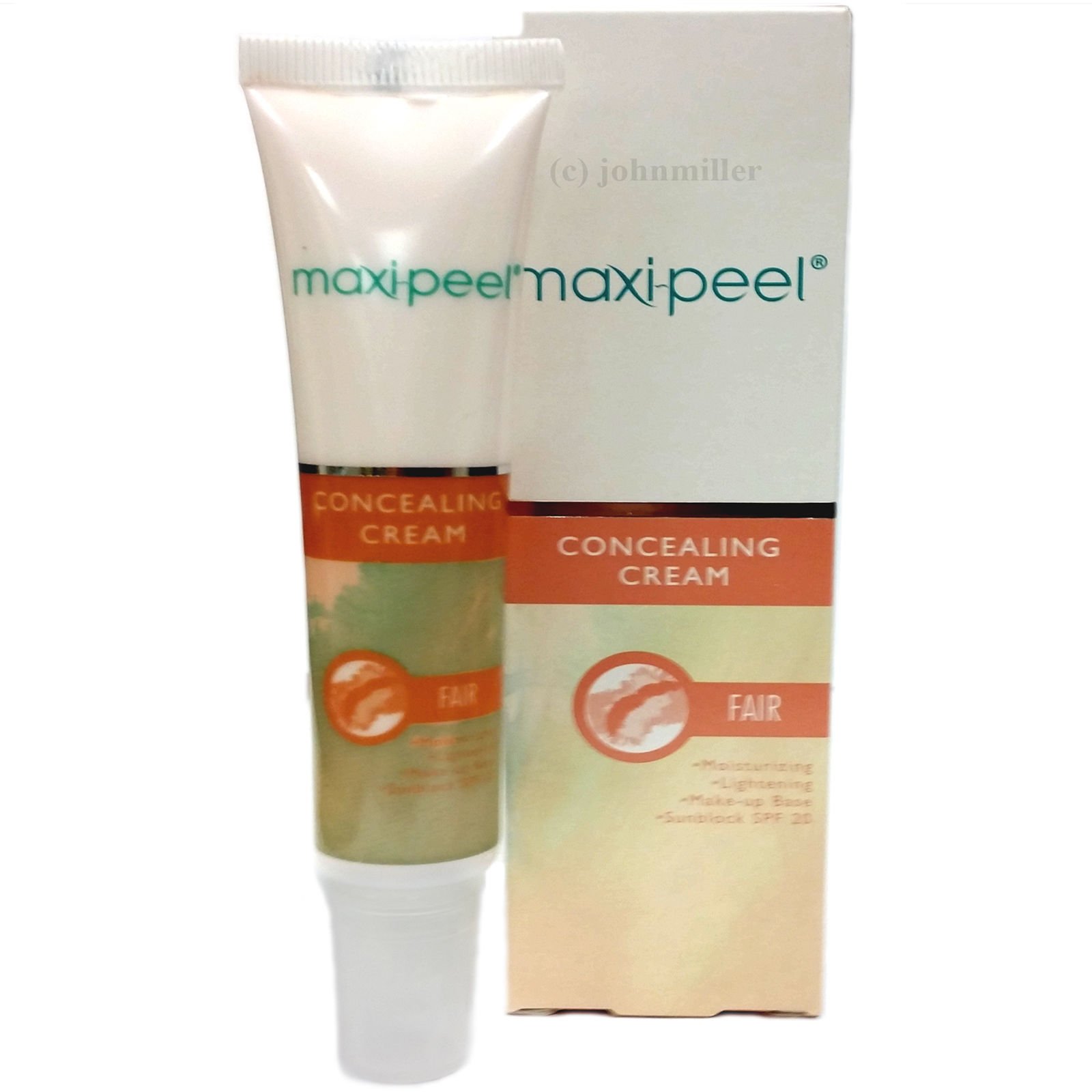 2x Maxi Peel Concealing Skin Whitening Lightening Cream Moisturizing