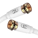 Ultra Clarity Cables Coaxial Cable (15 ft) Triple Shielded - RG6 Coax TV Cable Cord Wire in-Wall Rated - Digital Audio Video 
