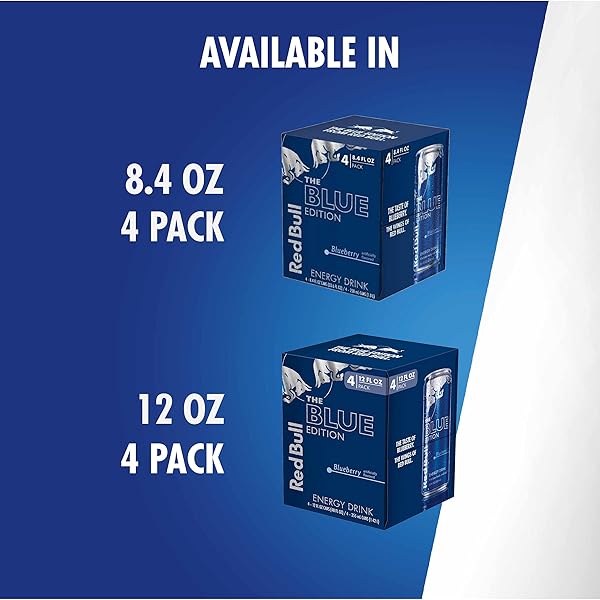 RED BULL BLUE EDITION ENERGY DRINK, BLUEBERRY, 8.4 FLUID OUNCE