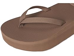 Teva Women's Flatform Sandal Slim, Caribou, 11