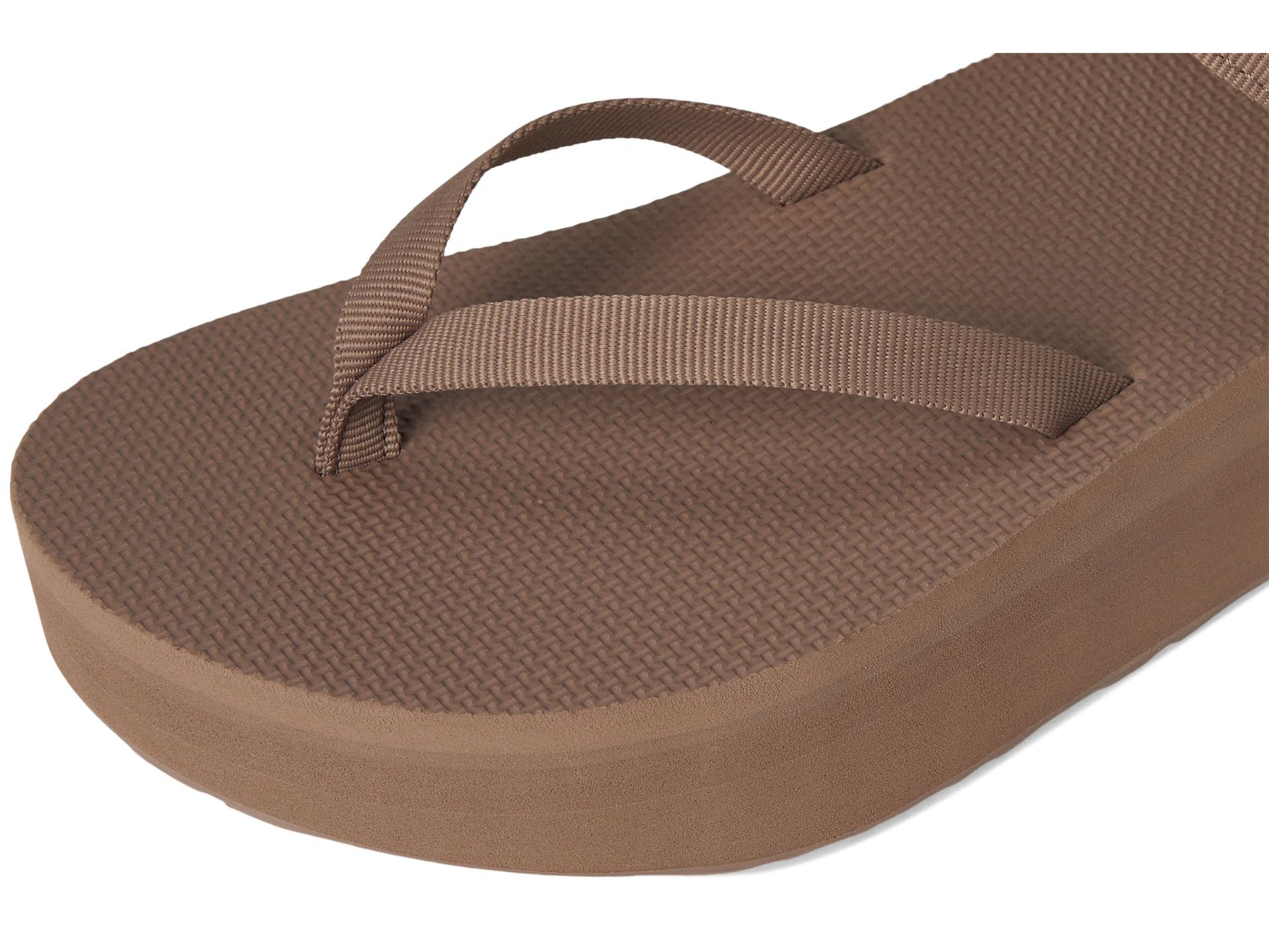 Teva Women's Flatform Sandal Slim, Caribou, 8