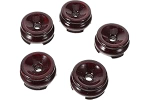 MALUGOGO 5pcs Crystal Ball Base Wood Sphere Holder Stand for Stone Balls Display Desktop