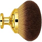 Extra Large Body Makeup Brush For Self Tanner, Leg Makeup &Bronzer Blend,90 mm Wide-headed Kabuki Brush Provides More Even &Pretty Application, Sunscreen Face& Back Makeup Brush, Wet&Dry Use- Gold