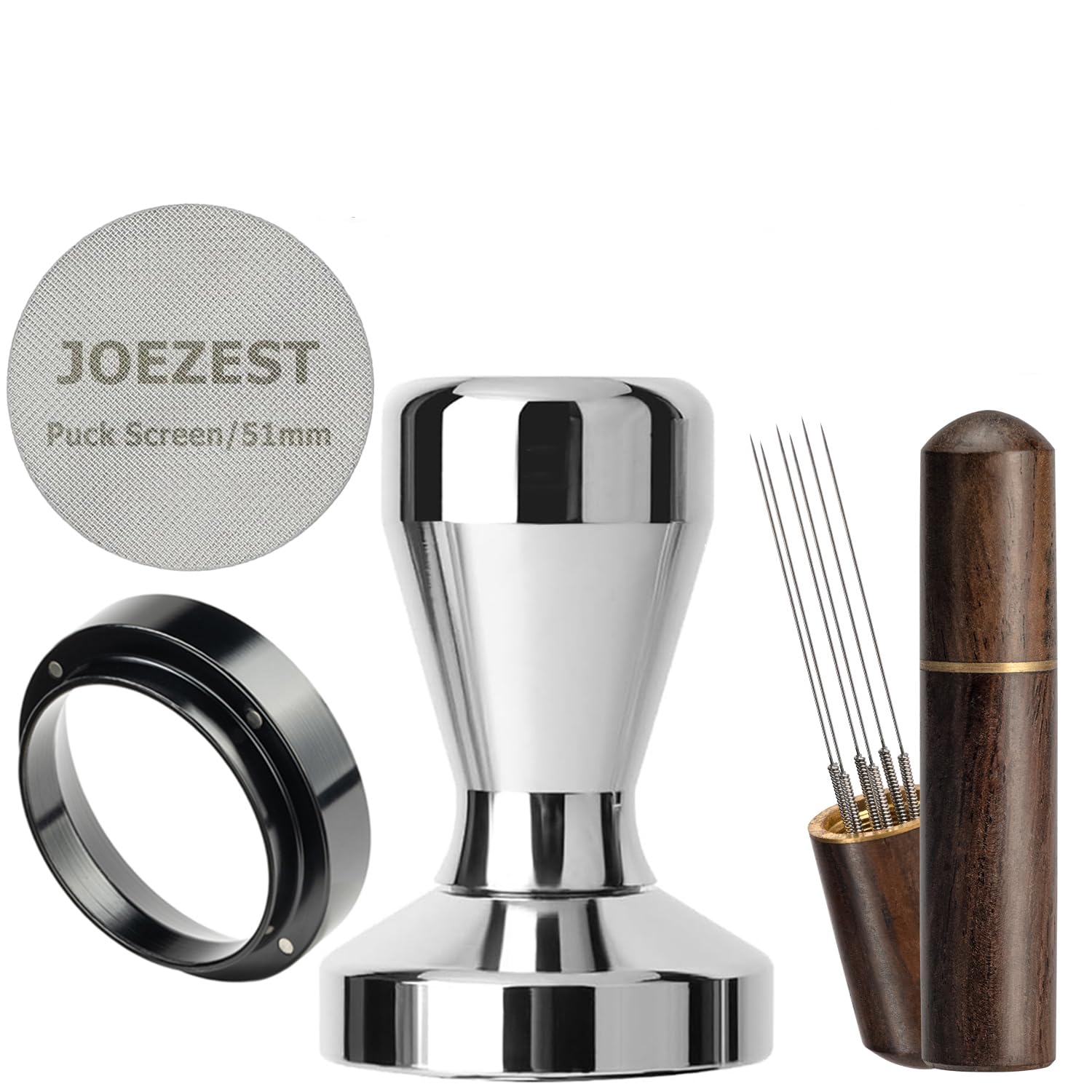 Photo 1 of *MINOR DAMAGE - USED*
51mm Espresso Tamper Espresso Accessories Kit: Espresso Tamper Set, Coffee Tamper Espresso Tools Barista Tools | Espresso Kit Fits Espresso Coffee Machines of 51mm Portafilters