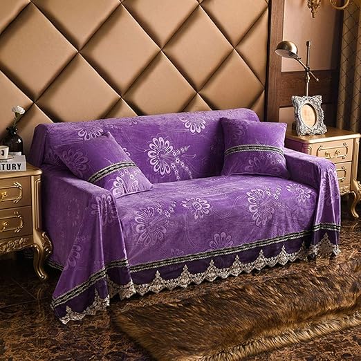 Amazon Com Hm Dx Plush Sofa Cover Vintage Lace Jacquard Thick