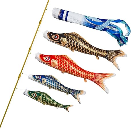 Amazon ぷりふあ こいのぼり 鯉のぼり ベランダ ちりめん 星空 鯉 1 5m 4色 プレミアム 格子金具 こいのぼり おもちゃ