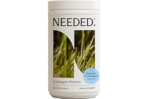 Needed. Hydrolyzed Collagen Protein Powder | Expert-Backed & Clean Sourced | Supports Skin, Hair, Joints | Grass-fed, Pasture-Raised, Hormone-Free | 1lb