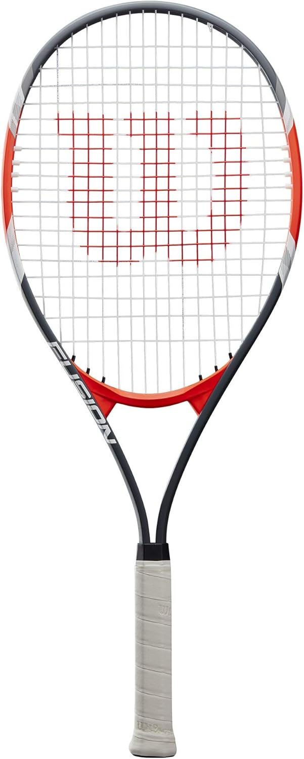 Wilson Tennis Racket WRT30270U Fusion XL Recreational Player Black/Red and Beginner Sports