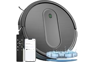 XIEBro Robot Vacuum and Mop Combo, 3 in 1 Mopping Robotic Vacuum with Schedule, App/Wi-Fi/Alexa, 1600Pa Max Suction, Self-Charging Robot Vacuum Cleaner, Slim, Ideal for Hard Floor, Pet Hair, Carpet