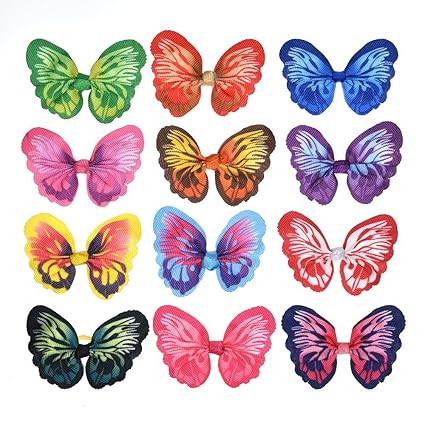 Amazoncom Hbk New 60pcs Butterfly Style Dog Hair