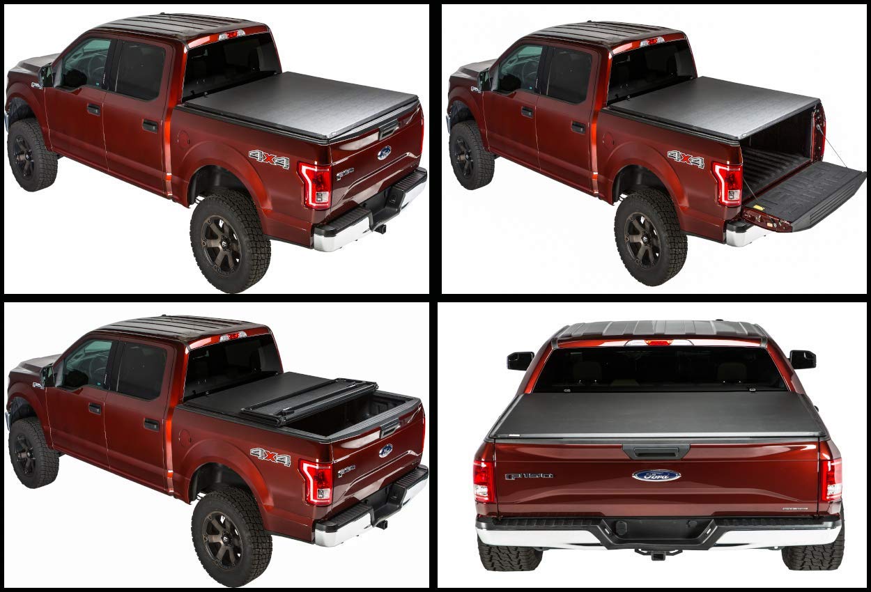 Gator Hybrid Hard Folding Fits 2015 2019 Ford F150 5 5 Ft Bed Only Hard W Soft Looks Tonneau Truck Bed Cover Ghf0339 Amazon In Car Motorbike