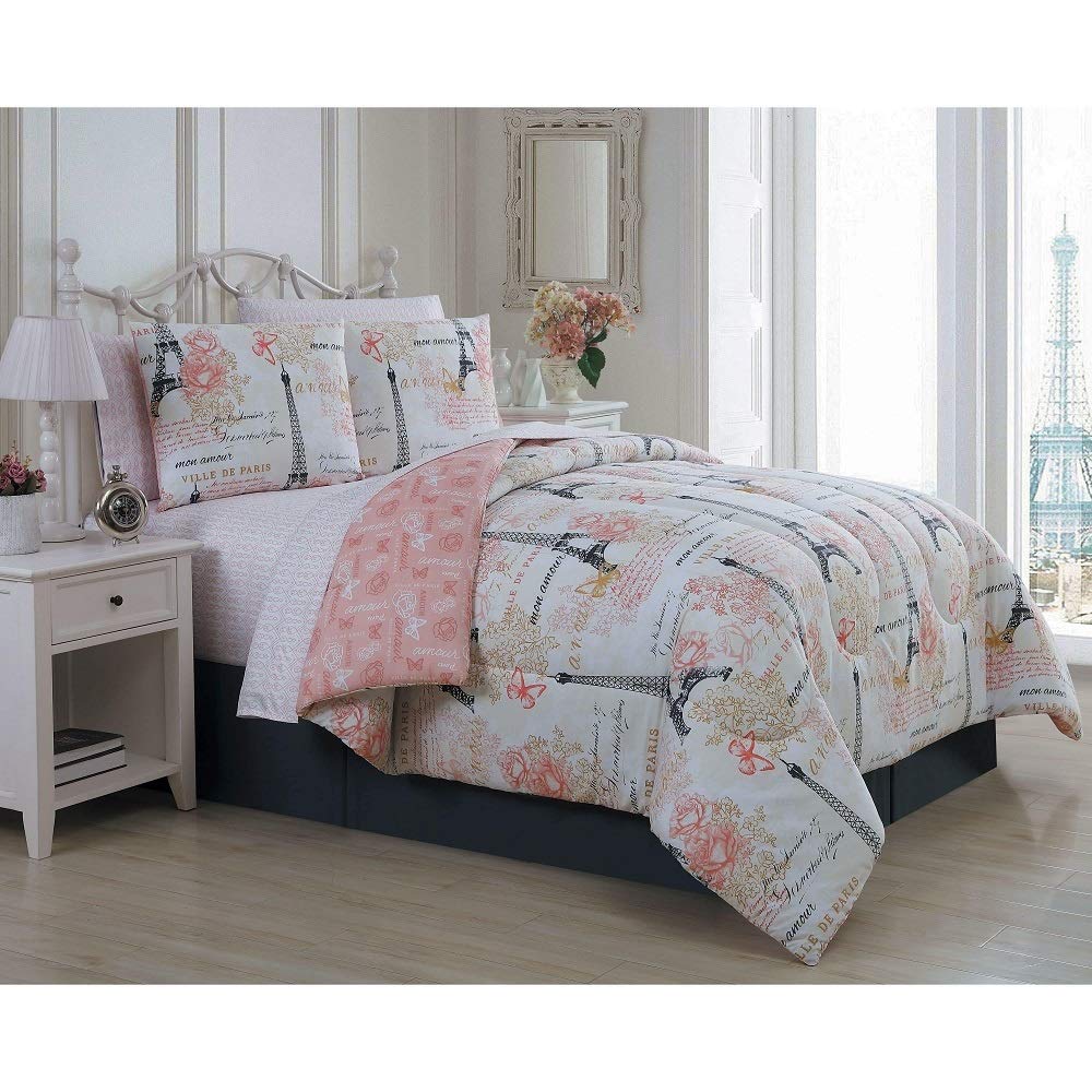 Amazon Com 8pc Novelty French Country Shabby Chic Bedding