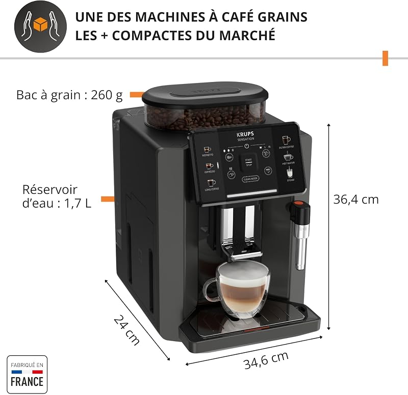 - Sensation - Machine à café grain Automatique compacte - 15 bars