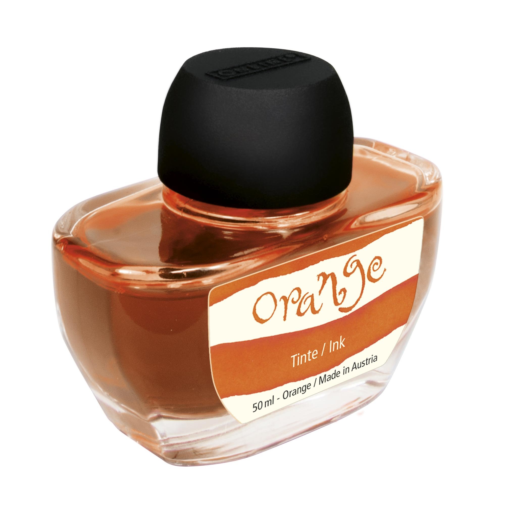 ONLINE 17173/2 Ink bottle Inspiration Line, ink colour ORANGE, in bottle à 50 ml, for handlettering / calligraphy / creative design